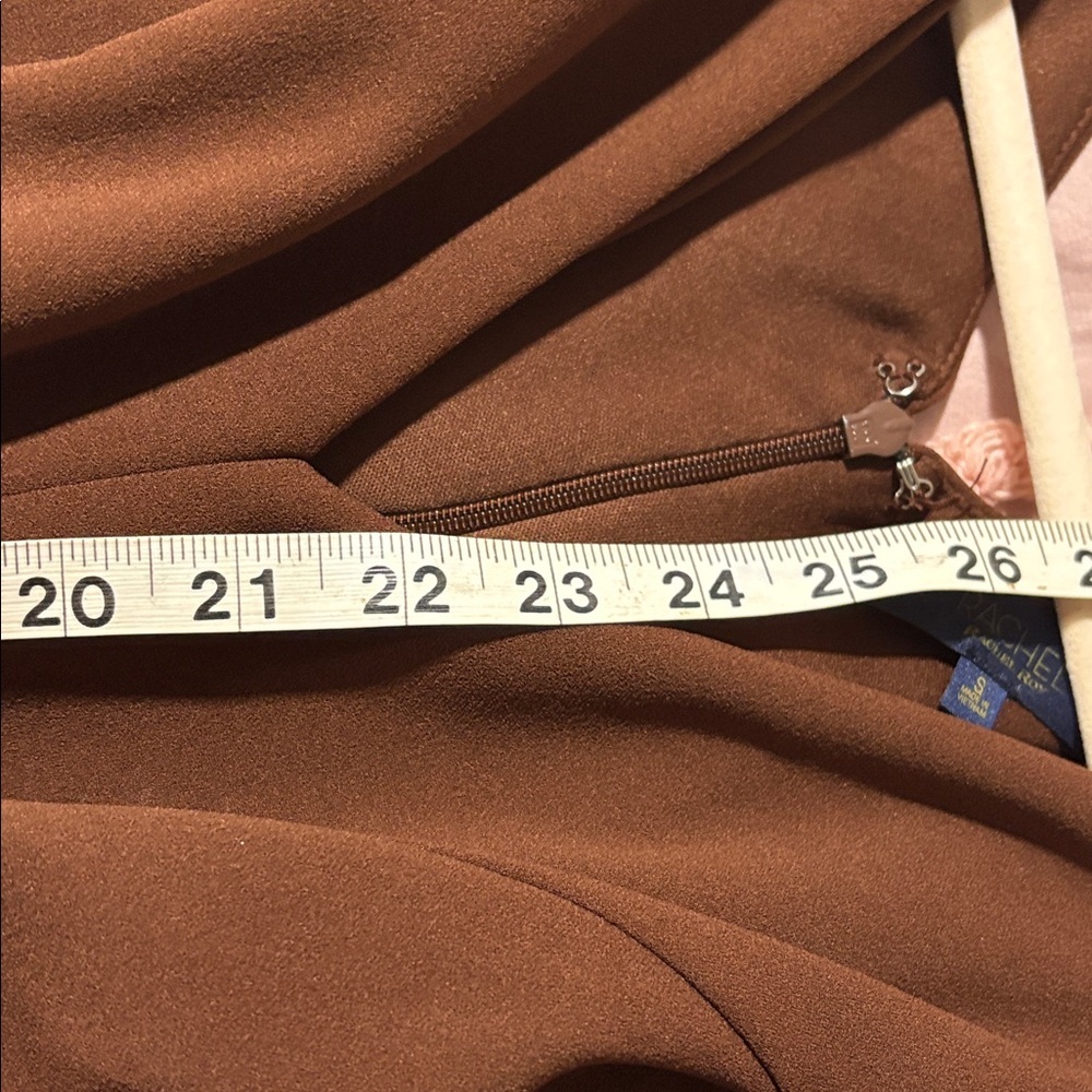 RACHEL Rachel Roy Brown Ruffled Jumpsuit Small - Picture 11 of 13